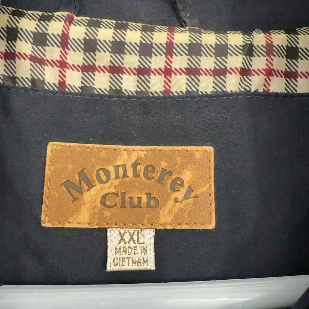 Bass River Bayberry Hills Monterey Club Jacket Mens XXL Blue Polyester Golf Gorp